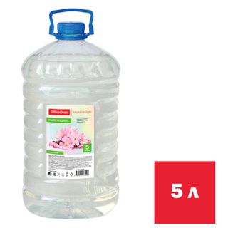 Жидкое мыло OfficeClean Professional "Цветочное", прозрачное, 5 л, ПЭТ / Жидкое мыло