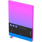 Записная книжка Berlingo "Radiance", А5, 80 листов, черный срез, в клетку, розовый/голубой