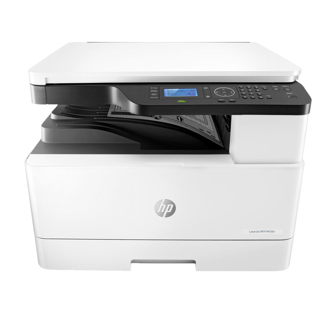 МФУ лазерное HP LaserJet M436n (принтер, сканер, копирование), A3, 23 стр/мин, USB 2.0 / Лазерные монохромные