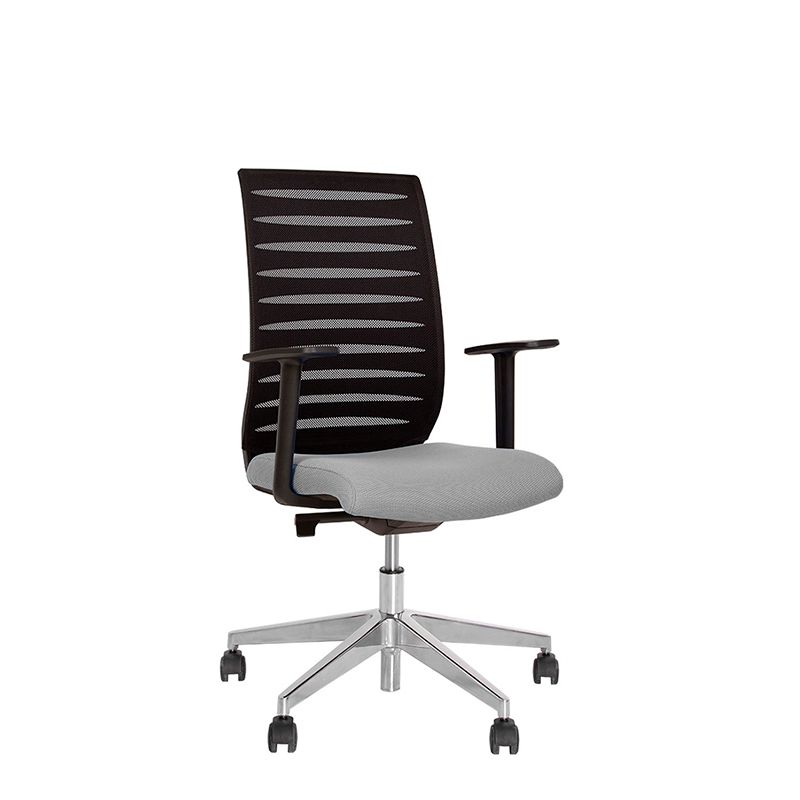 Кресло для персонала XEON R CHROME OH/5 LS-11, ткань, серое / Кресла для персонала