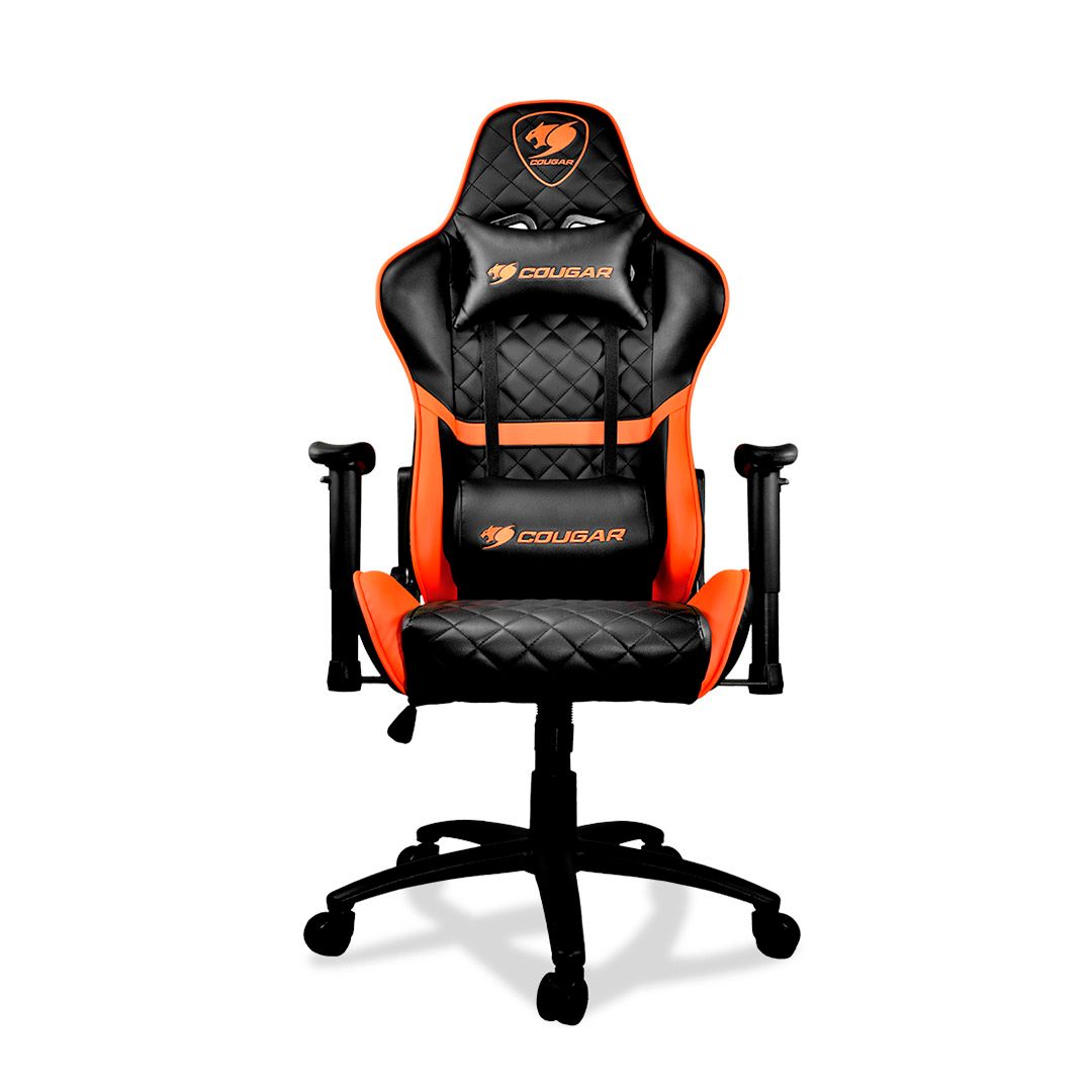 Игровое компьютерное кресло Cougar ARMOR ONE, искусственная кожа, чёрно-оранжевое / Игровые кресла