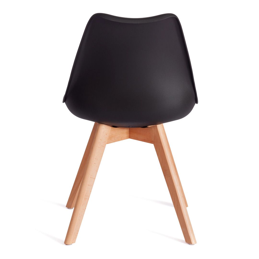 Орындық Tulip, ағаш/пластик/экобылғары, қара / Орындықтар №4