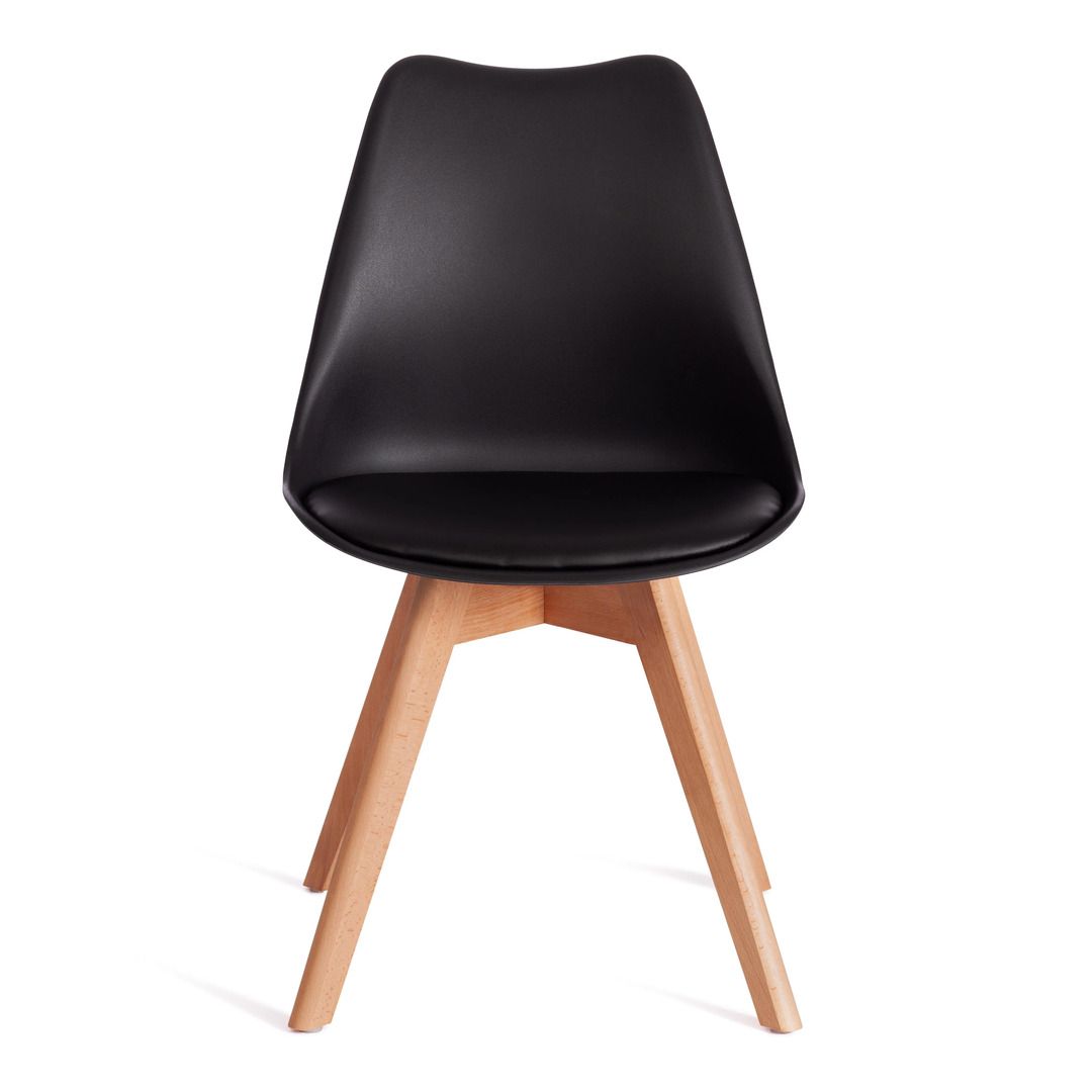 Орындық Tulip, ағаш/пластик/экобылғары, қара / Орындықтар №5