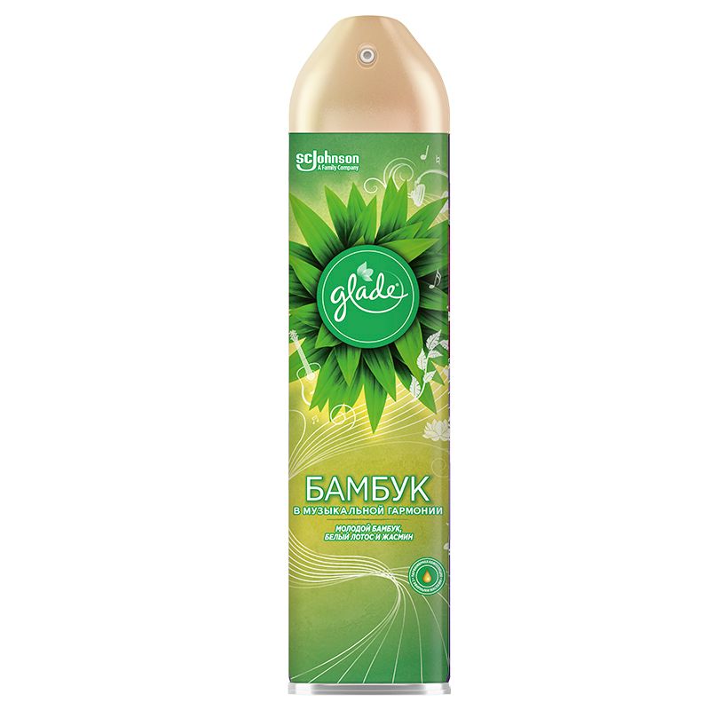 Освежитель воздуха Glade "Бамбук в музыкальной гармонии", 300 мл. / Освежители воздуха