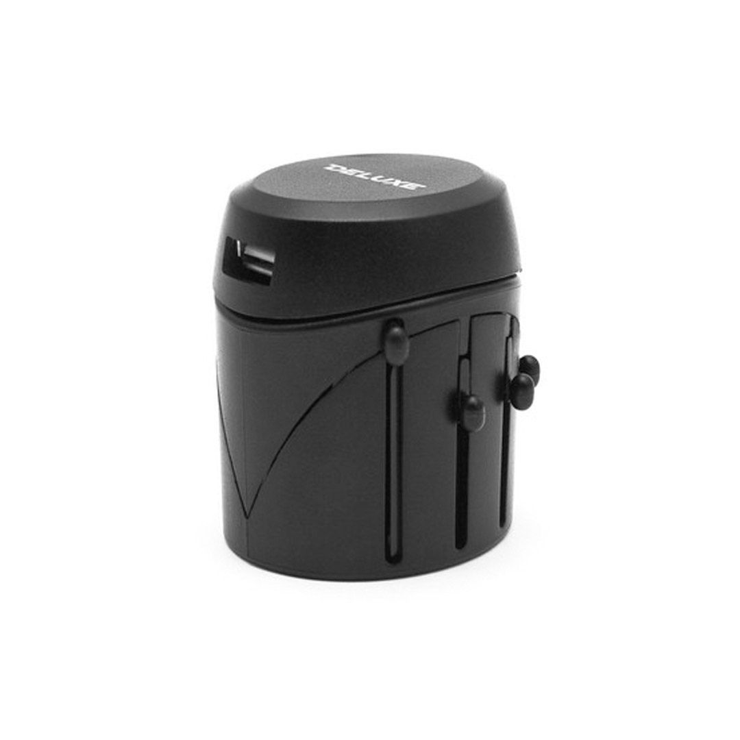 Универсальный адаптер Deluxe DWTAU04B, USB-порт для зарядки (5V), 2 вида разъемов, черный / Клавиатуры беспроводные