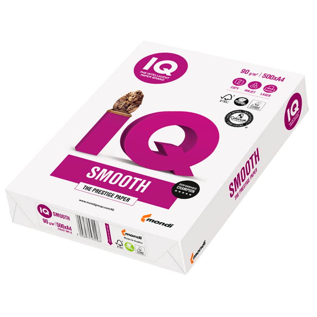 Бумага IQ Smooth, А4, 90 гр/м2, 500 листов в пачке / Бумага офисная А4 №2