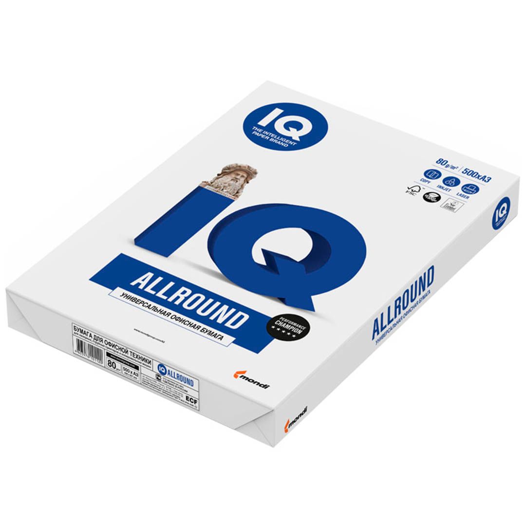 Бумага IQ Allround, А3, 72 гр/м2, 500 листов в пачке / Бумага офисная А3 №2