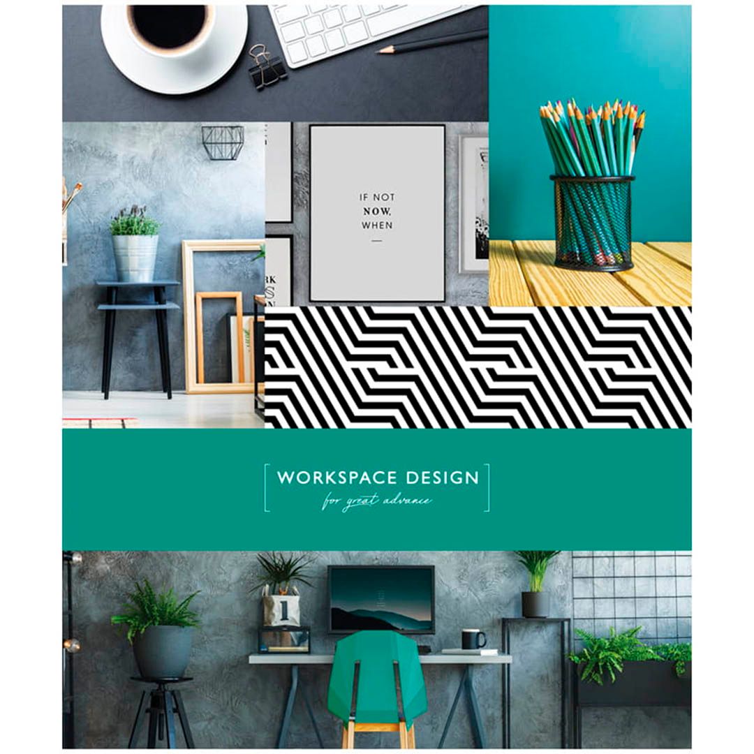 Тетрадь ArtSpace "Офис. Workspace design" А5, 48 листов, в линейку, на скрепке / Тетради №2