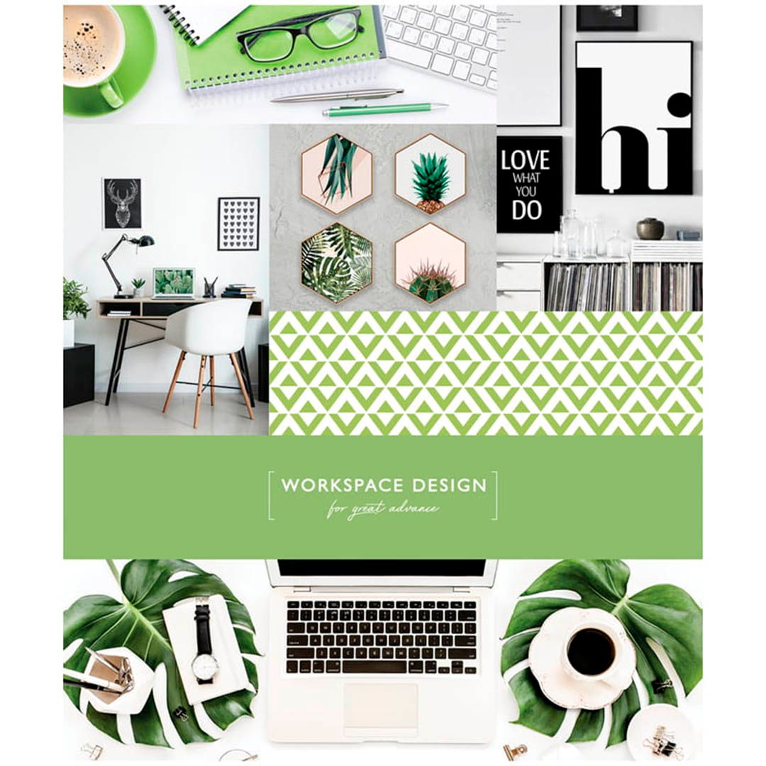 Тетрадь ArtSpace "Офис. Workspace design" А5, 48 листов, в линейку, на скрепке / Тетради №3