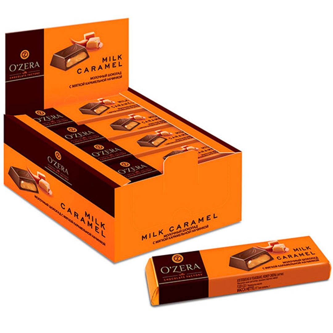 Шоколадный батончик O`Zera "Milk Caramel", 50 гр / Шоколад №2