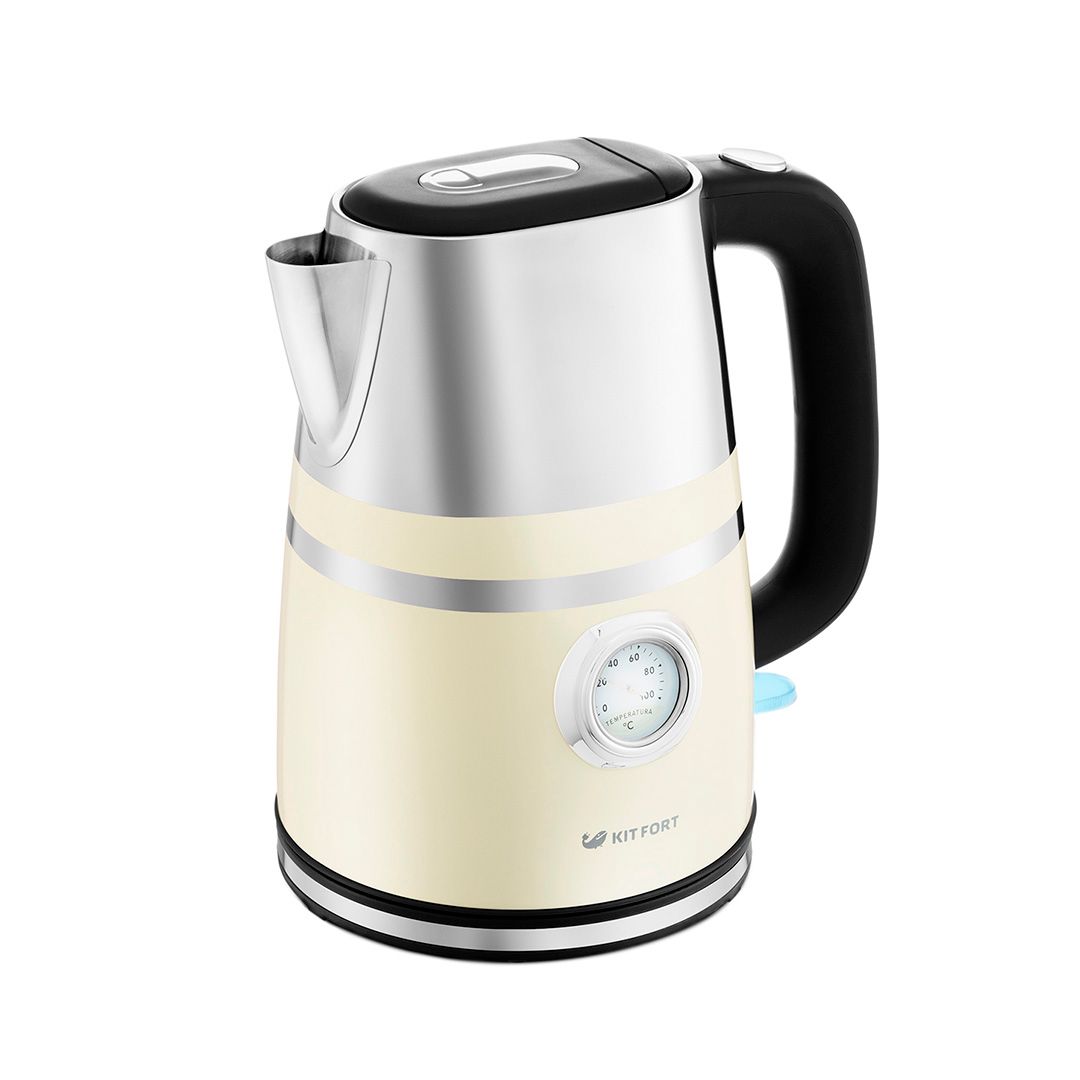 Электрический чайник Kitfort KT-670-3, 1,7 л, бежевый / Чайники	