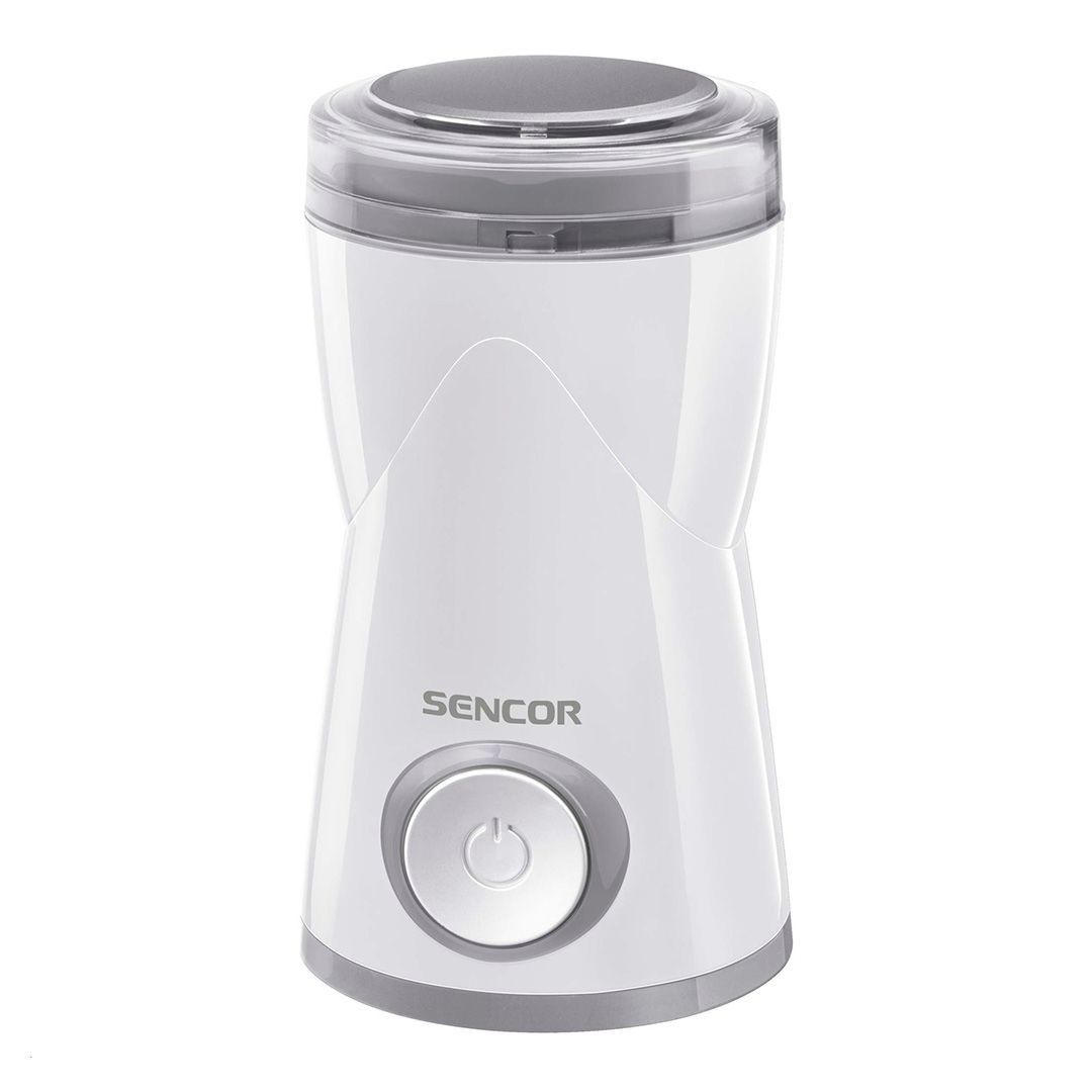Кофемолка Sencor SCG 1050WH, 150 Вт, вместимость 50 г, пластик, белая / Кофемолки	
