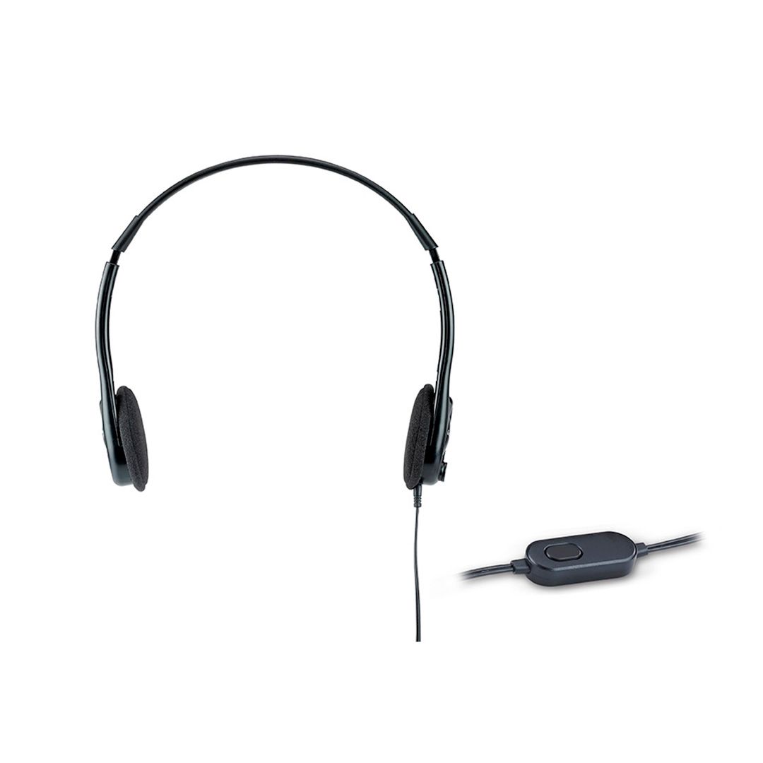 Гарнитура Genius HS-M200C, SINGLE, 12-28000 Гц, 32 Ом, 105 дБ, mini jack 3.5 mm, черная / Гарнитуры №2