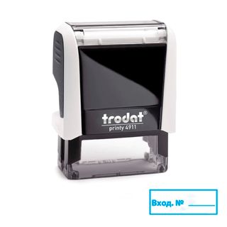 Мөртаңба Trodat 4911 "Вход. №", 38*14 мм, шрифт биіктігі 4-5 мм, орыс тілінде, ассорти / Мөртаңбалар