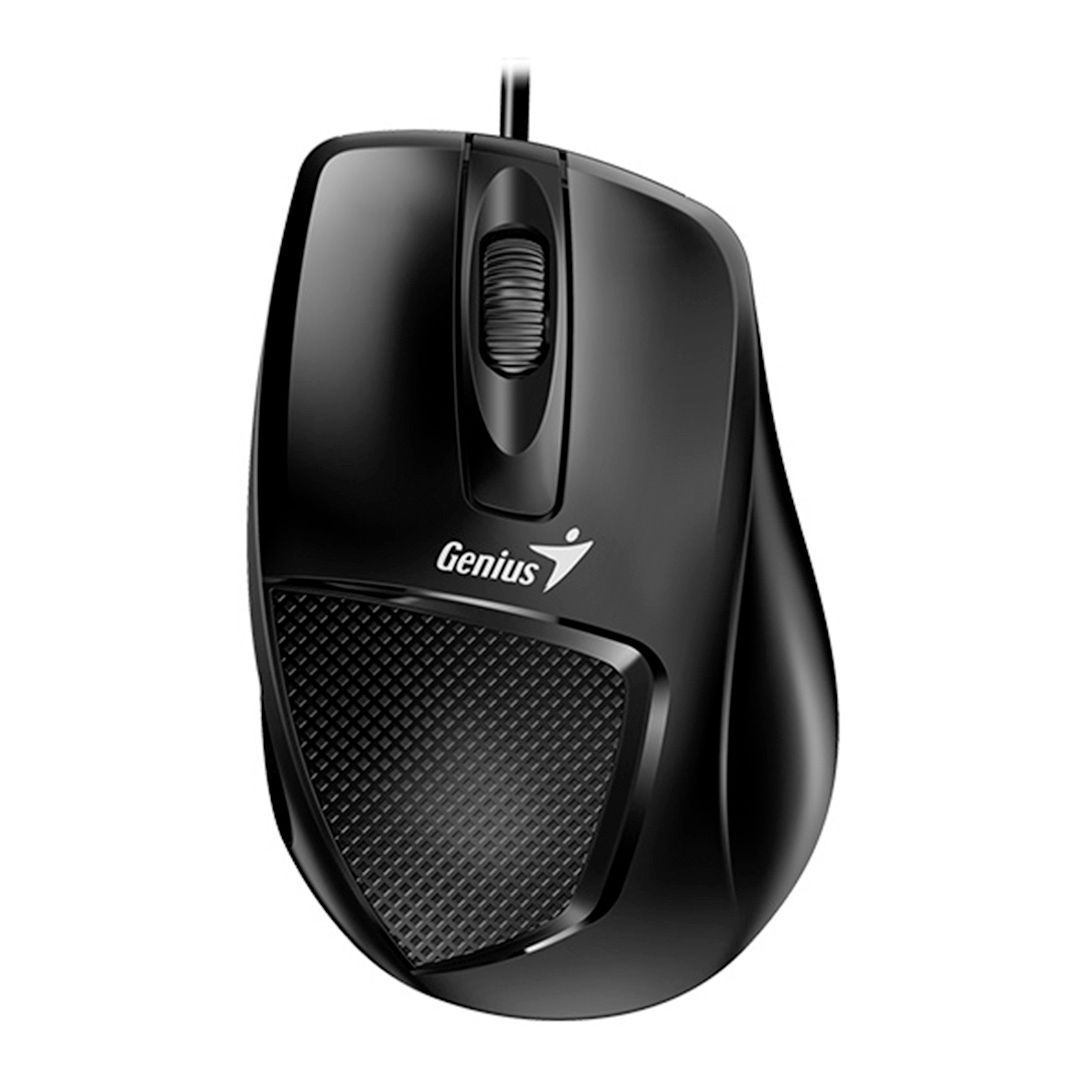 Мышь проводная оптическая Genius DX-150X, USB, 3 кнопки, 1000 dpi, черная / Мыши проводные