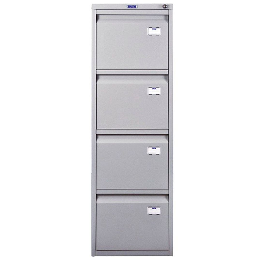 Картотечный шкаф Промет "Практик А-44", 4 ящика, 408*480*1305 мм, для папок формата А4 / Файл-кабинеты №2