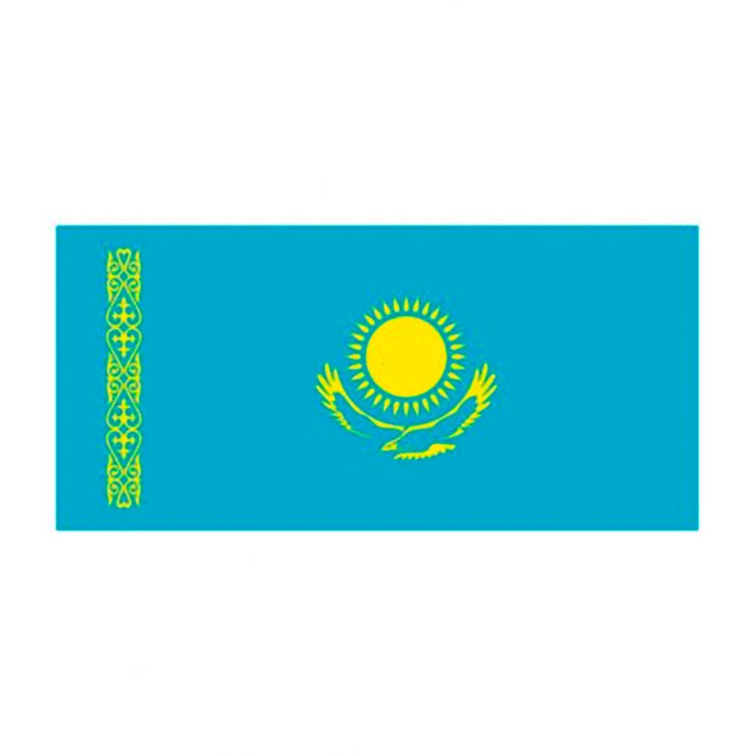 Флажки настольные Республики Казахстан, шёлк, 15*25 см / Государственные символы