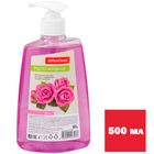 Жидкое мыло OfficeClean "Роза", с дозатором, 500 мл
