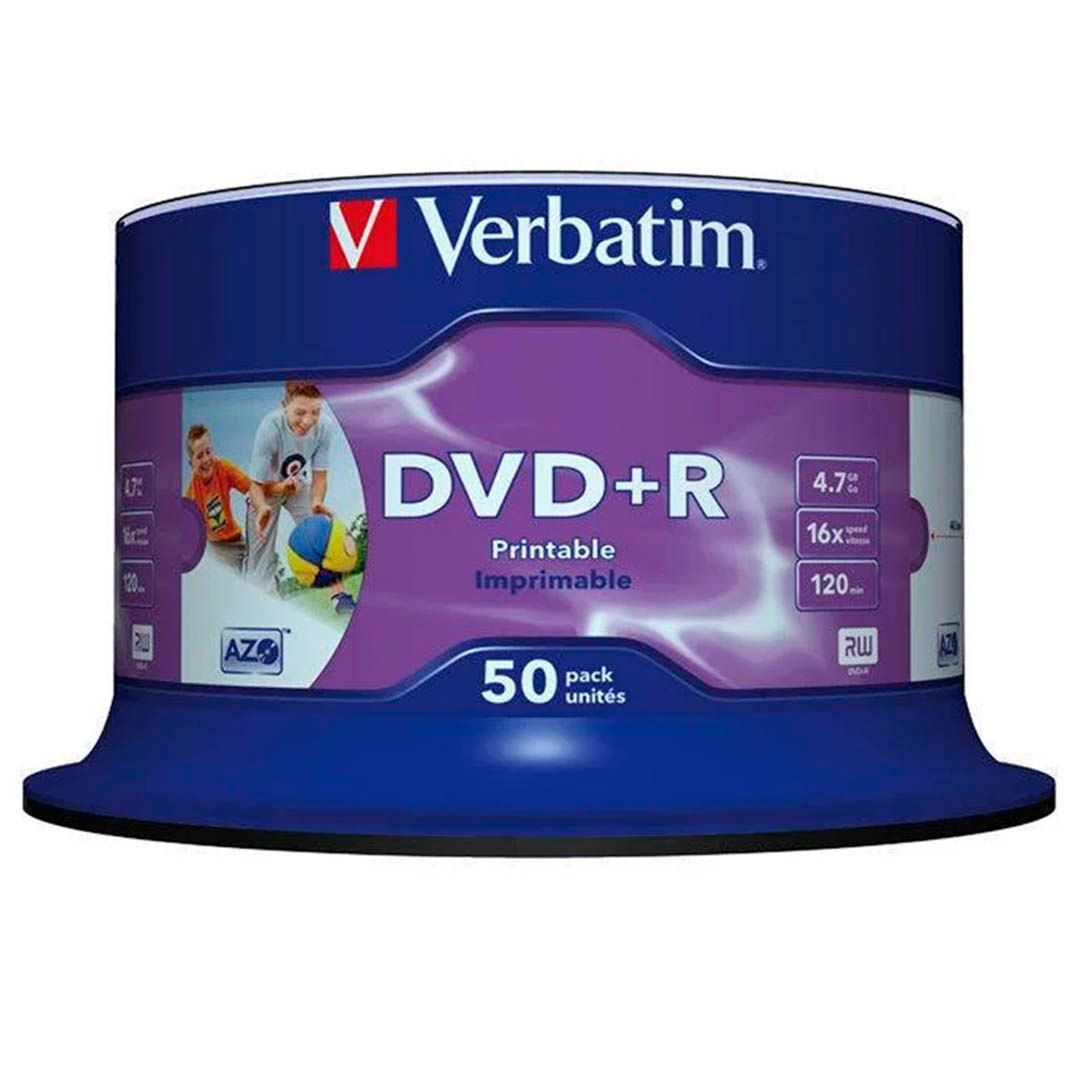 Диск DVD+R Verbatim Printable, 4,7 Gb, 16х, 50 шт/упак / Диски CD/DVD №4 oe.kz Диск DVD+R Verbatim Printable, 4,7 Gb, 16х, 50 шт/упак / Диски CD/DVD №4