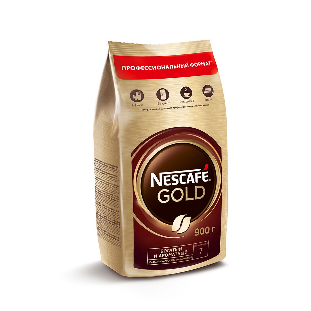 Кофе растворимый Nescafe Gold, 900 гр, вакуумная упаковка / Кофе растворимый №4