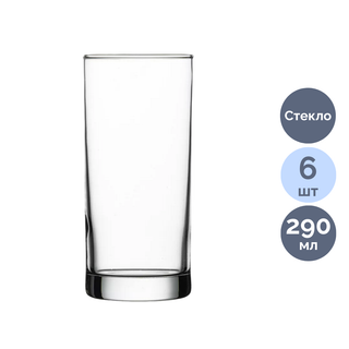 Шыныаяқтар жинағы Pasabahce "Side", 290 мл, шыны, 6 дана/қапт / Асхана ыдыстары