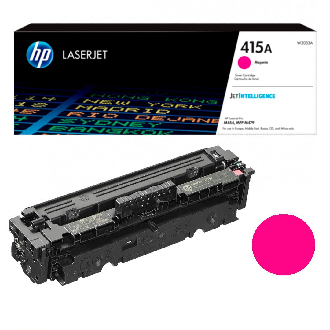 Картридж оригинальный HP W2033A 415A для LaserJet Pro M454/M479, пурпурный / Картриджи  цветные