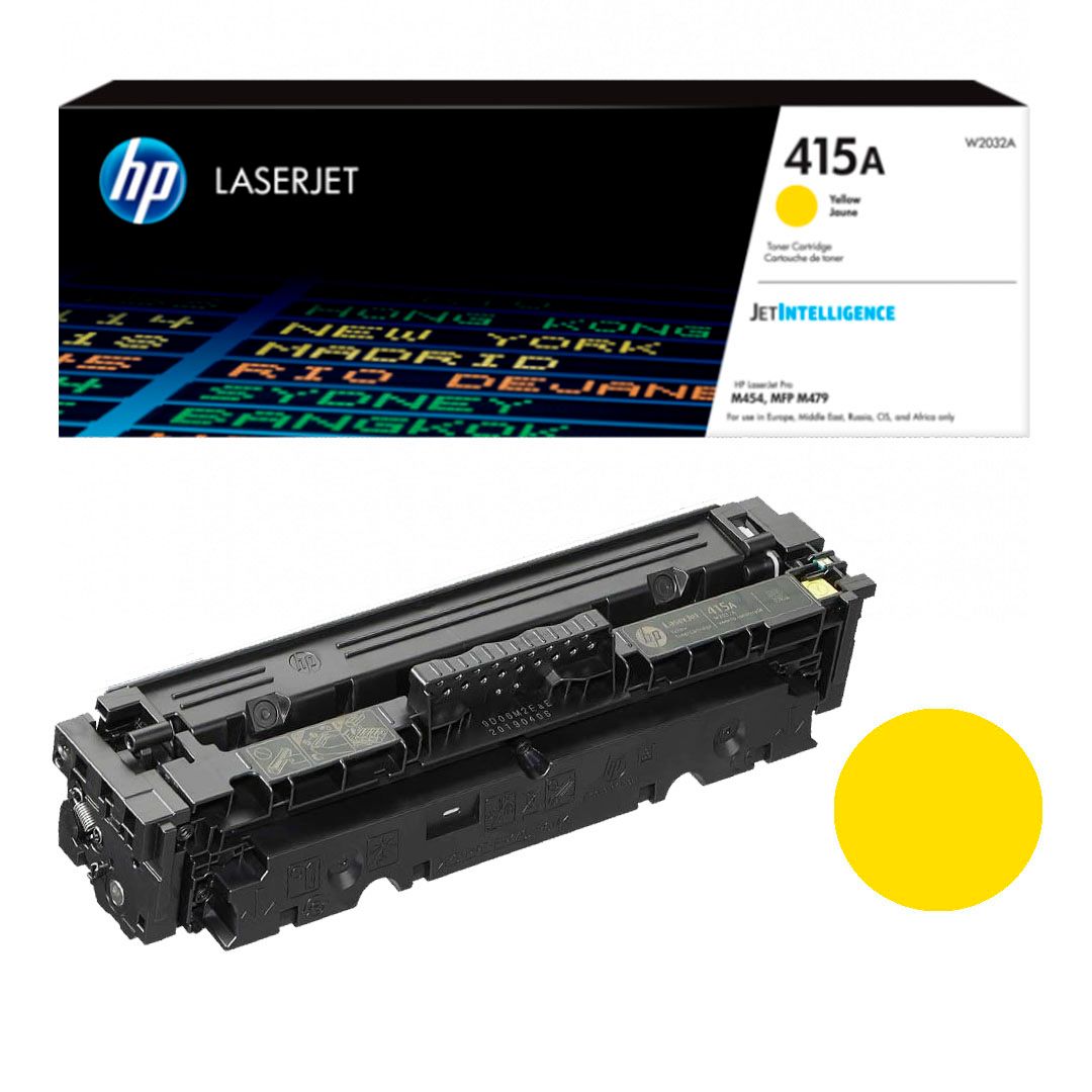 Картридж оригинальный HP W2032A 415A для LaserJet Pro M454/M479, желтый / Картриджи  цветные