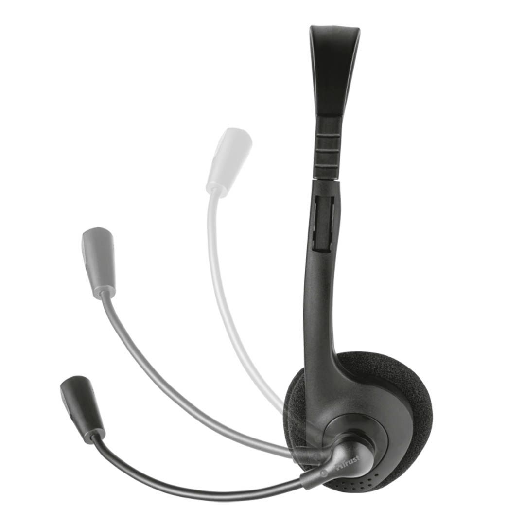 Гарнитура Trust Primo Chat Headset, диапазон частот 70-20000 Гц, черная / Гарнитуры №4