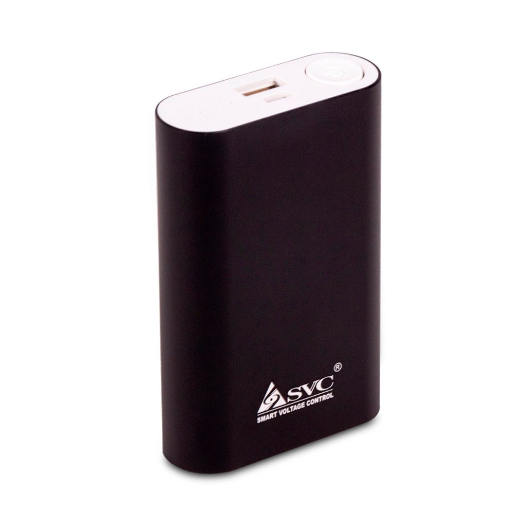 Портативное зарядное устройство SVC PB10KB2, 10000 mAh, индикатор заряда, черное / Портативные зарядные устройства