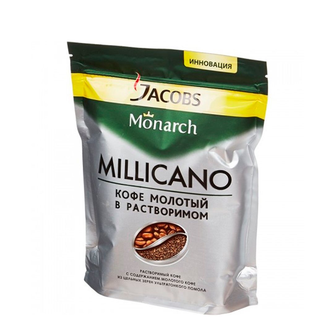 Кофе молотый Jacobs "Millicano Crema Espresso", темной обжарки, 75 гр / Кофе молотый