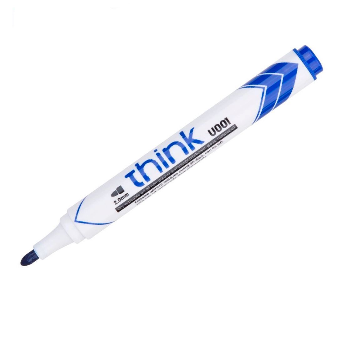 Тақтаға арналған маркер Deli, ұшы дөңгелек, 2 мм, көк, баға бір дана үшін / Тақтаға арналған маркерлер №2