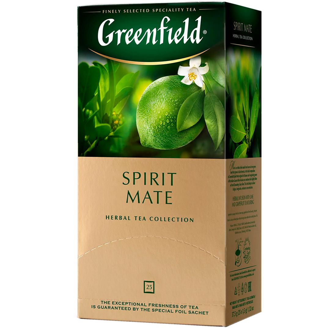 Чай Greenfield Spirit Mate, травяной, 25 пакетиков / Чай пакетированный
