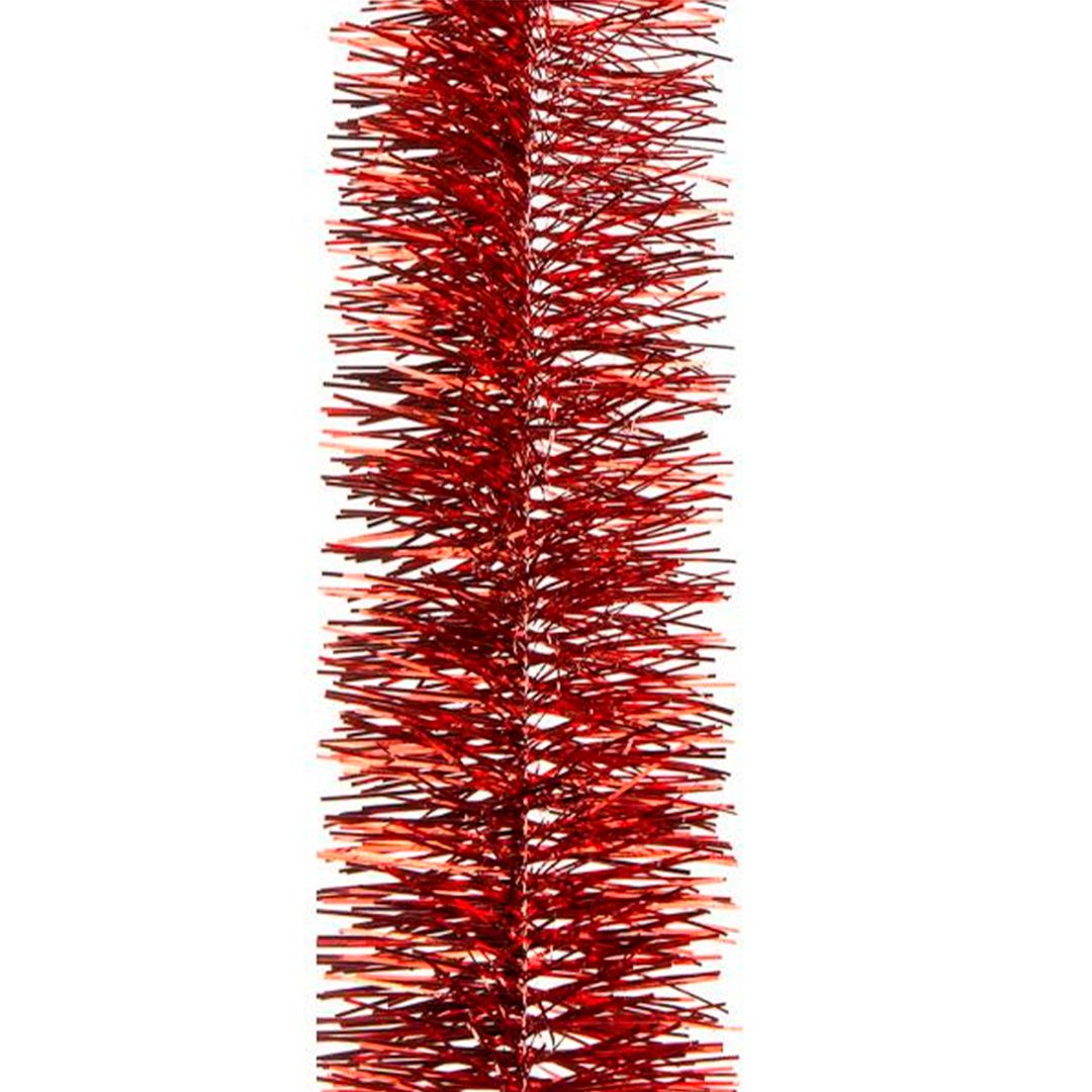 Мишура 2,7 м, 50 мм, красная / Елочные украшения oe.kz Мишура 2,7 м, 50 мм, красная / Елочные украшения