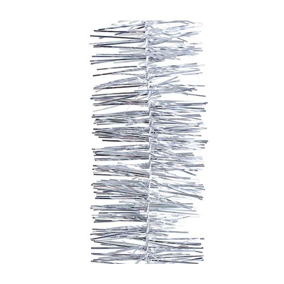 Мишура 2,7 м, 50 мм, серебристая / Елочные украшения oe.kz Мишура 2,7 м, 50 мм, серебристая / Елочные украшения