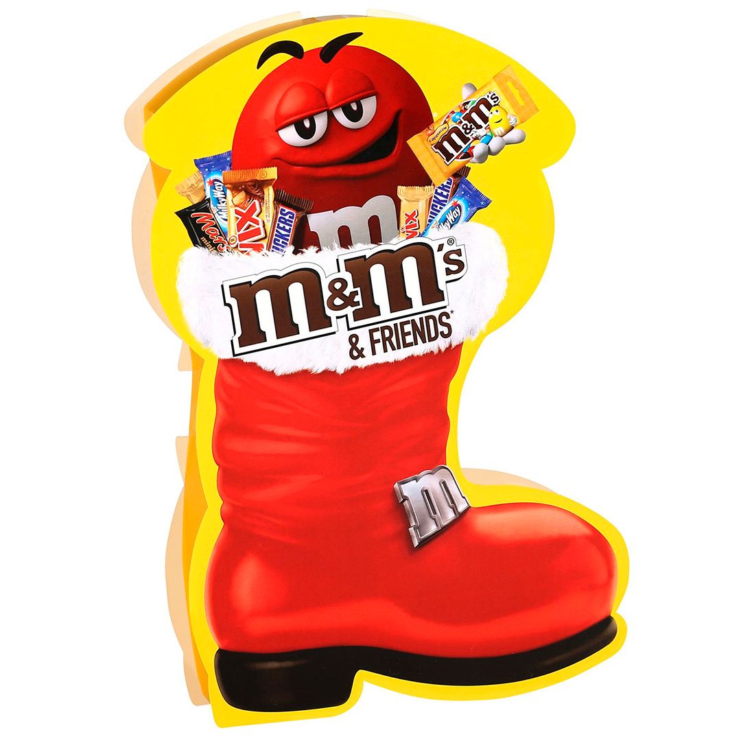 Новогодний подарок M&M's and Friends "Сапог", 183 гр. / Новогодние подарки