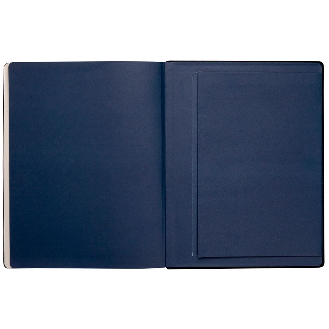 Еженедельник недатированный Soft, А4, 80 л, синий