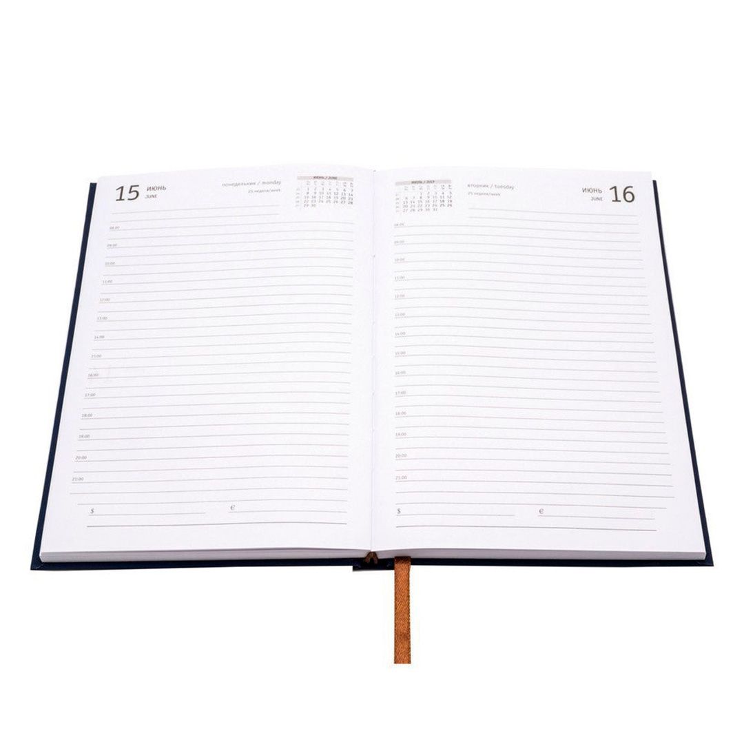 Ежедневник датированный Index "Basic", 2020 г., А5, 168 л., синий / Ежедневники датированные №2