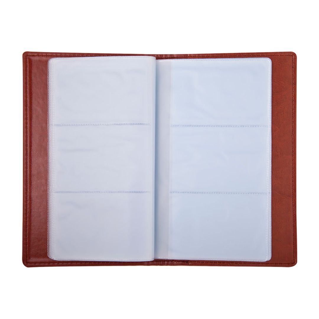 Визитница 3-х рядная OfficeSpace "Nebraska" на 96 визиток, 125*201 мм, кожзам, коричневая / Визитницы настольные №2 oe.kz Визитница 3-х рядная OfficeSpace "Nebraska" на 96 визиток, 125*201 мм, кожзам, коричневая / Визитницы настольные №2