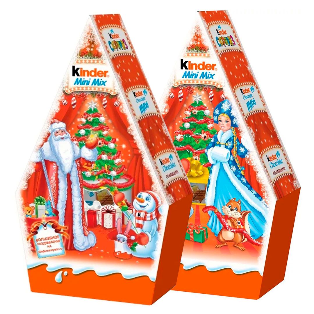 Новогодний подарок Kinder Mini Mix, 106,5 гр / Новогодние подарки