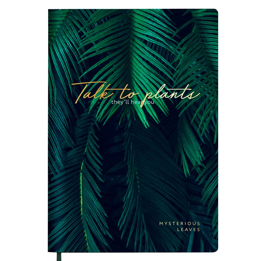 Ежедневник недатированный Greenwich Line "Vision. Palm leaves", A5, 136 л., тиснение фольгой / Ежедневники недатированные