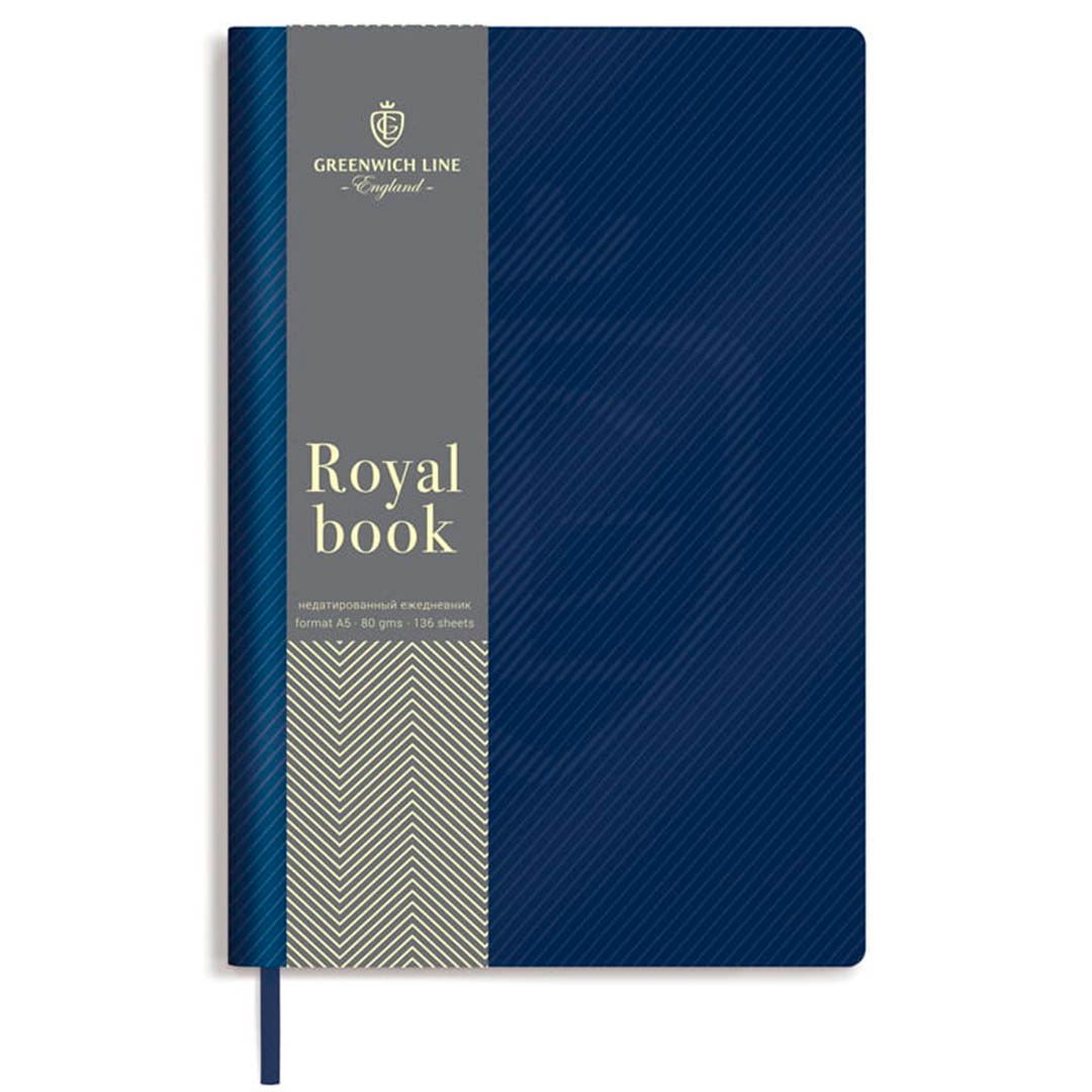 Ежедневник недатированный Greenwich Line "Royal book", A5, 136 л., синий / Ежедневники недатированные №3