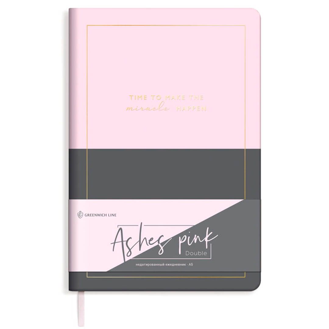 Ежедневник недатированный Greenwich Line "Ashes pink. Double", A5, 136 л., тиснение фольгой / Ежедневники недатированные №3