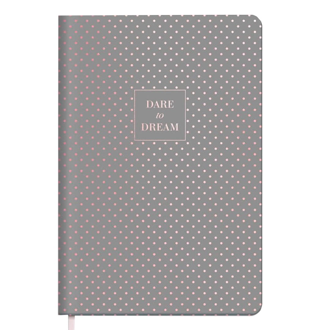 Ежедневник недатированный Greenwich Line "Ashes pink. Dots", A5, 136 л., тиснение фольгой / Ежедневники недатированные