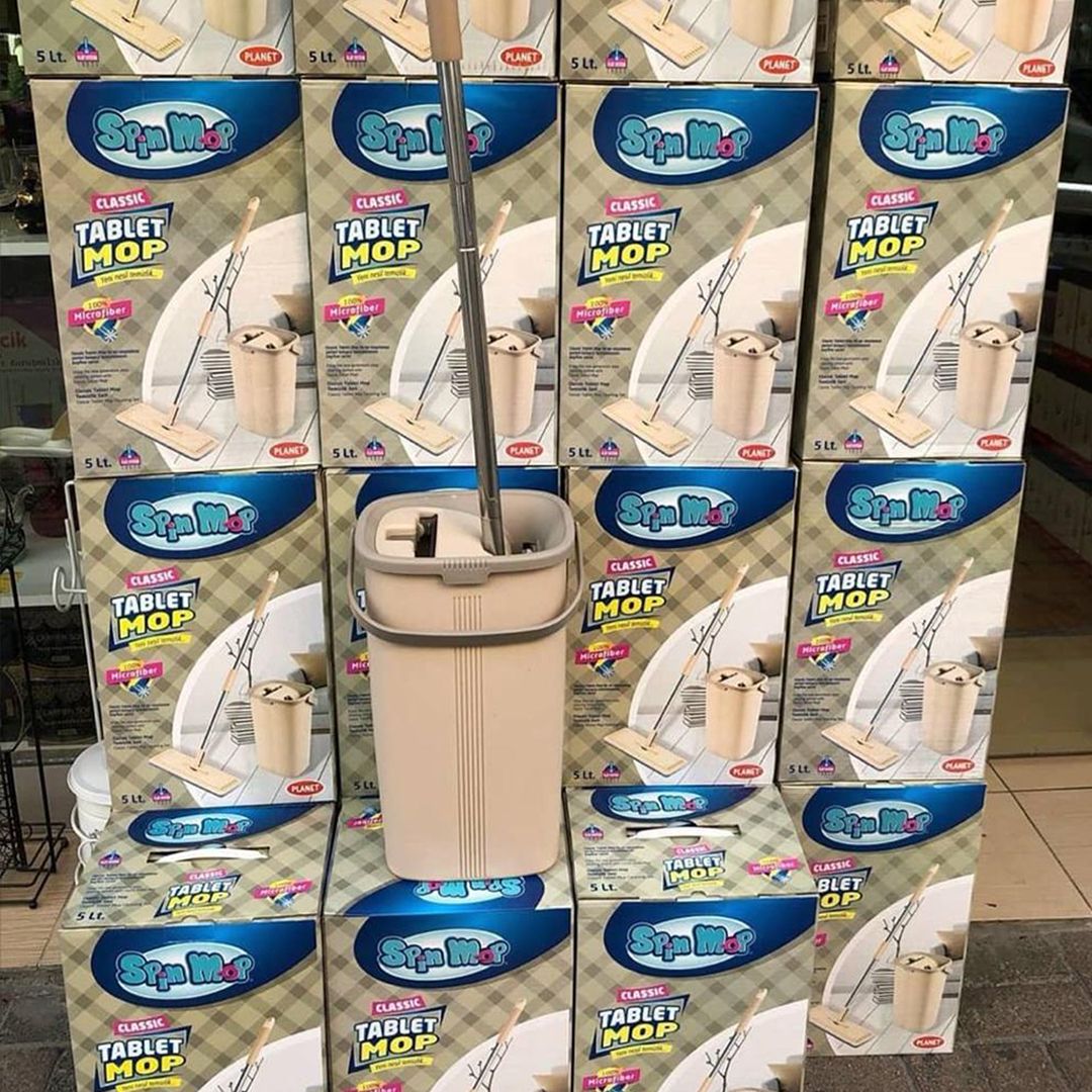 Комплект для уборки Tablet Mop, 5 литров, с функцией самоочистки, ведро+швабра / Швабры и комплекты №5