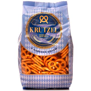 Крендельки Krutzel "Бретцель с морской солью", 250 гр / Печенье, вафли, крекеры