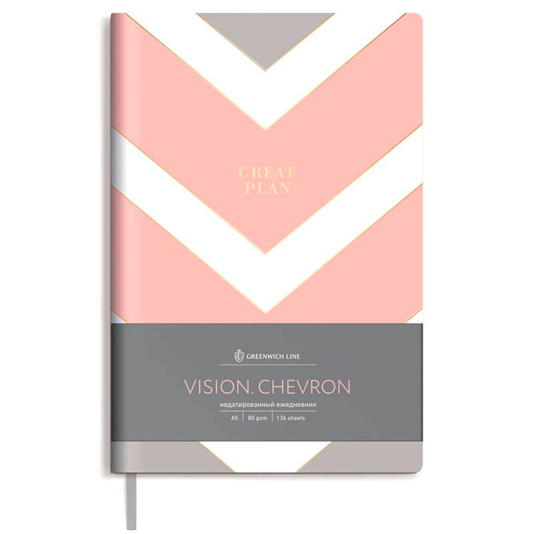 Записная книжка Greenwich Line "Vision Chevron", А5, 80 листов. в клетку