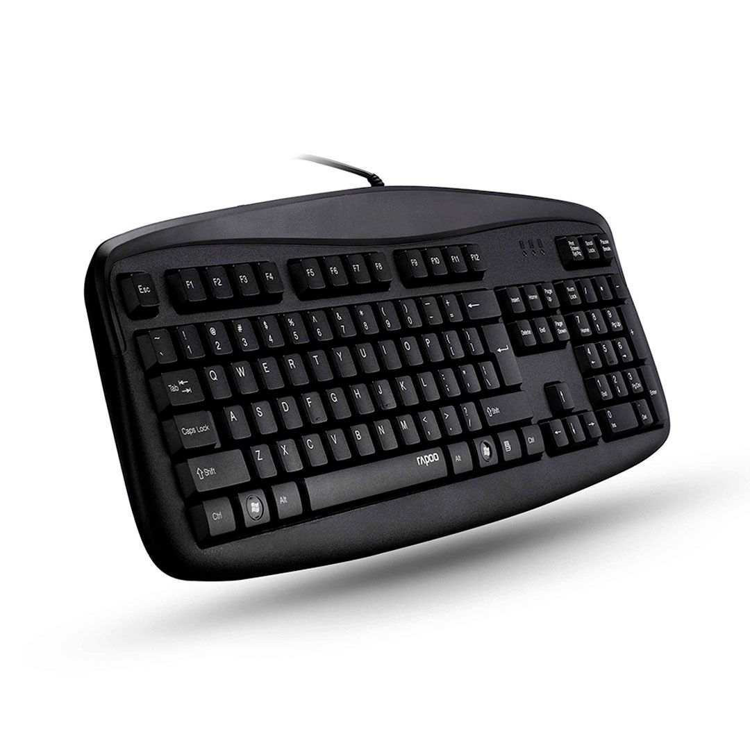 Клавиатура проводная Rapoo NK2500, USB, ENG/RUS/KAZ, 12 горячих клавиш, черная / Клавиатуры проводные №2 oe.kz Клавиатура проводная Rapoo NK2500, USB, ENG/RUS/KAZ, 12 горячих клавиш, черная / Клавиатуры проводные №2