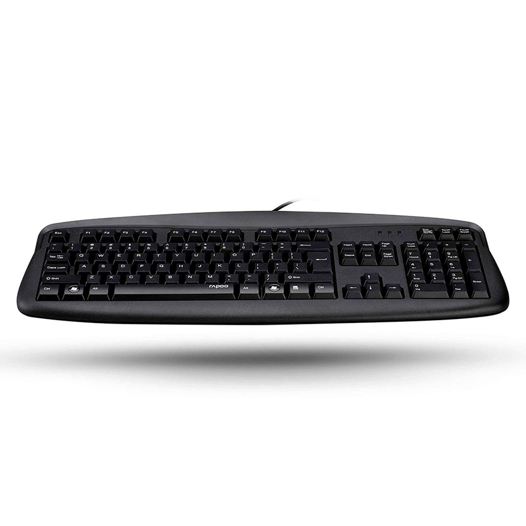 Клавиатура проводная Rapoo NK2500, USB, ENG/RUS/KAZ, 12 горячих клавиш, черная / Клавиатуры проводные №3 oe.kz Клавиатура проводная Rapoo NK2500, USB, ENG/RUS/KAZ, 12 горячих клавиш, черная / Клавиатуры проводные №3