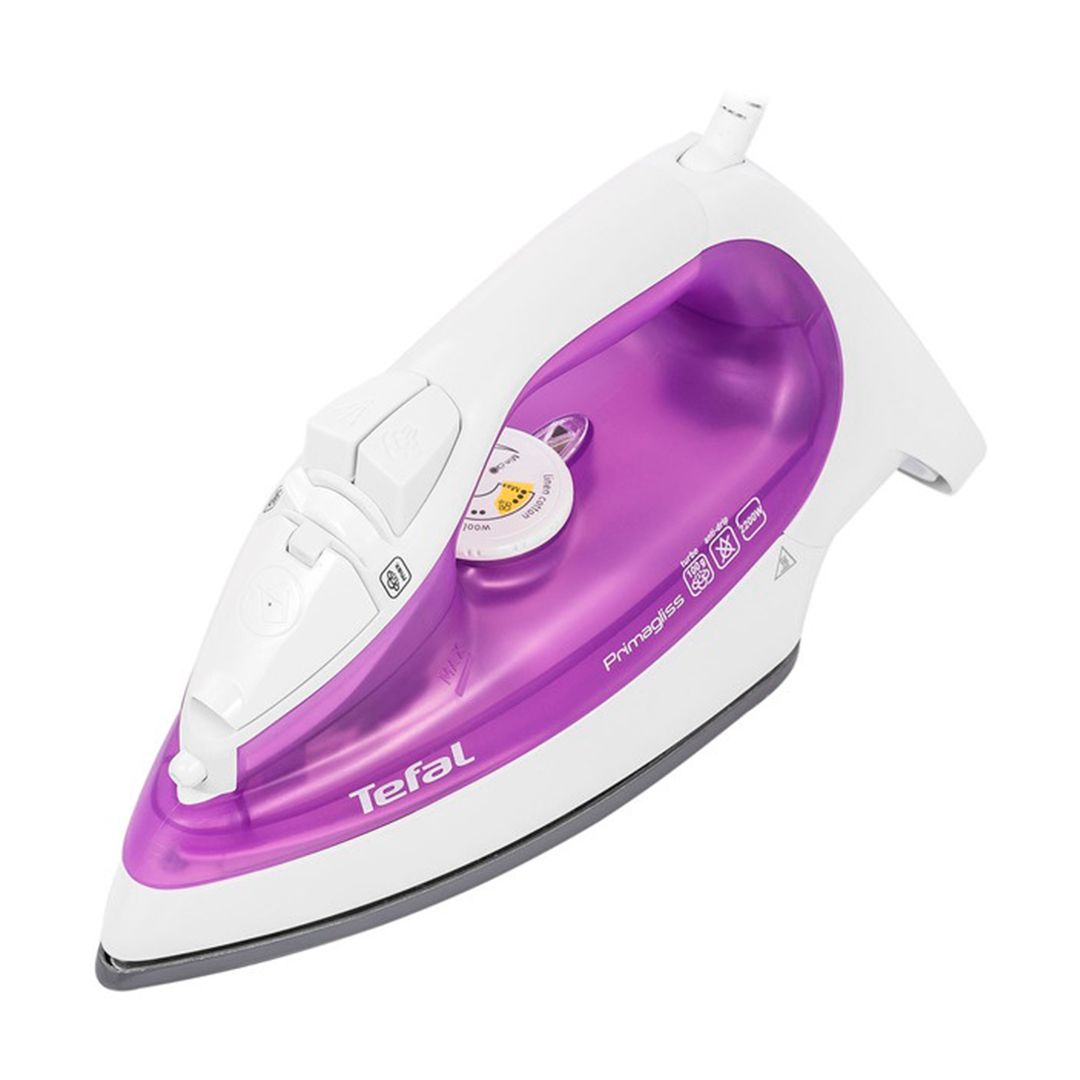 Утюг Tefal FV2548E0, мощность 2200 Вт, резервуар 270 мл, металлокерамическая подошва, фиолетовый / Уход за одеждой