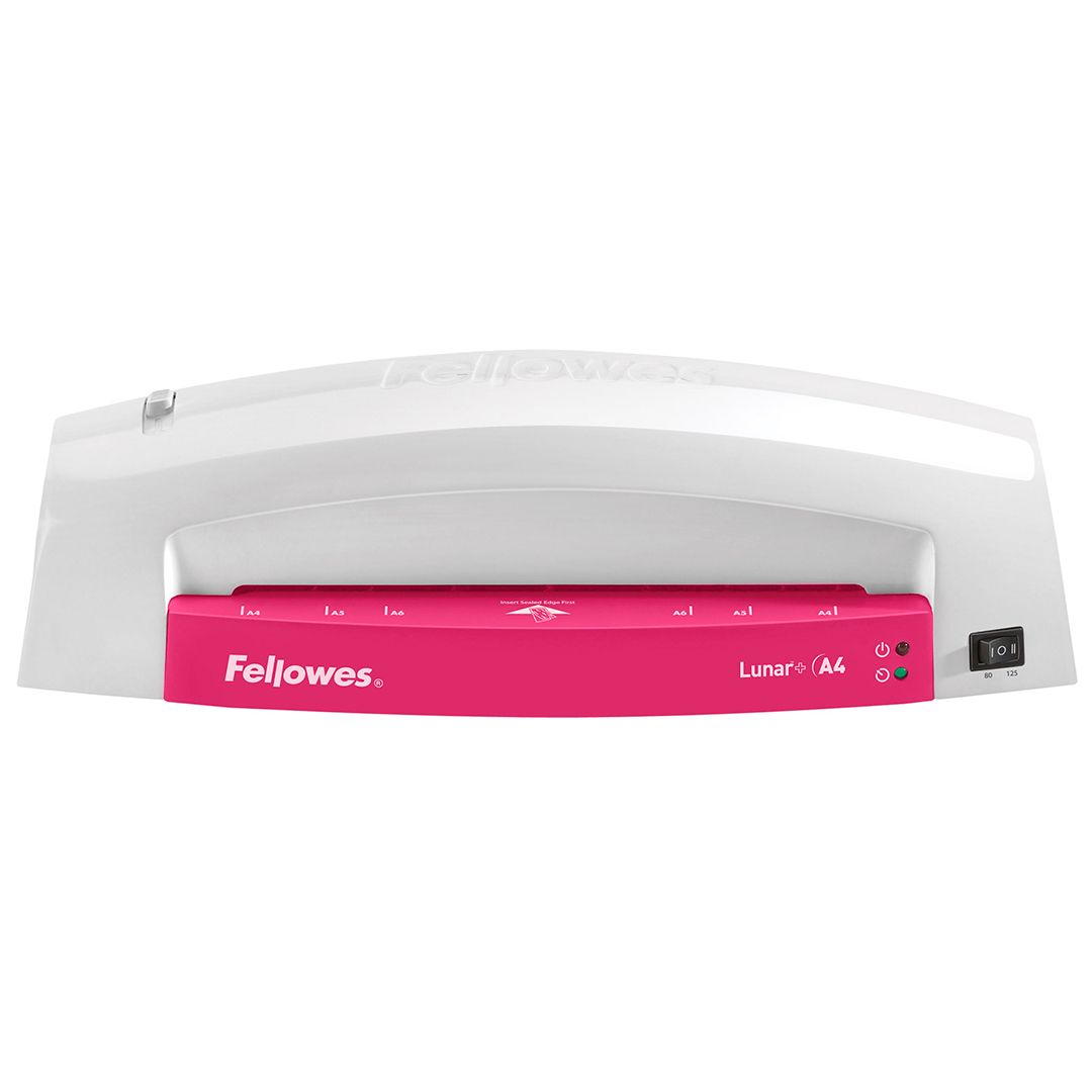 Ламинатор Fellowes Lunar+, А4 формат, 2*125 мкм, 300 мм/мин, серый/фуксия / Ламинаторы oe.kz Ламинатор Fellowes Lunar+, А4 формат, 2*125 мкм, 300 мм/мин, серый/фуксия / Ламинаторы